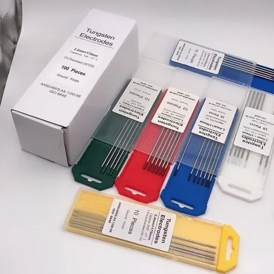 Diametro grigio dell'elettrodo di tungsteno ISO6848 Wc20 1,6 2,4 3,2